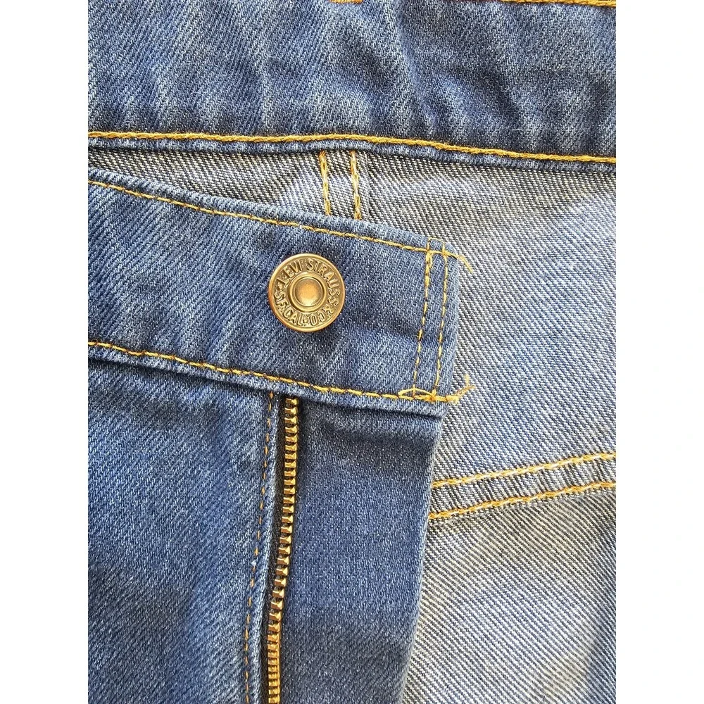 VINTAGE Levi's Jeans Mens 42 X 30 Blue 547 Orange Tab Skosh Comfort Room 80s USA